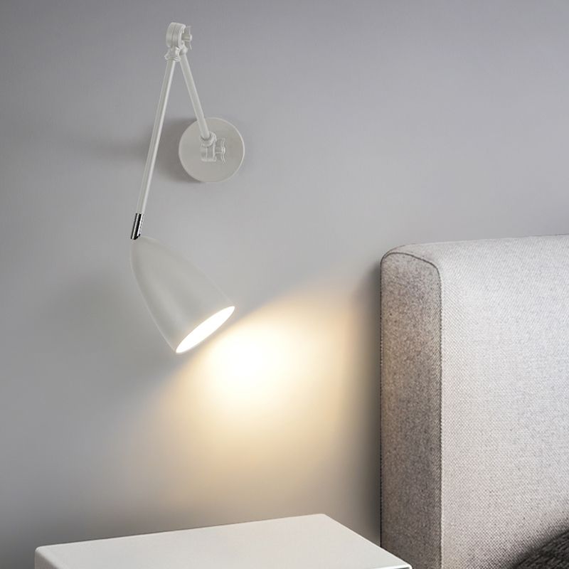 Brady Moderne LED Wandlamp Zwart/Wit/Nikkel Metaal Binnen