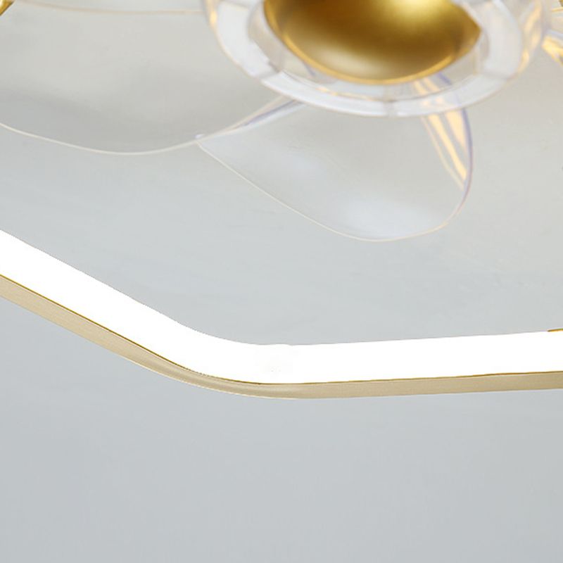 Edge Moderne LED Plafondventilator Met Lamp Zwart/Goud Woonkamer