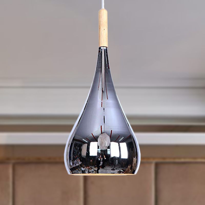 Avi Pendant Light Teardrop Modern, Metal, Rose Gold/Chrome, Kitchen Islands