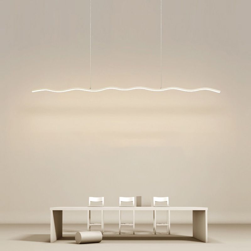 Louise Design Golflijn LED Hanglamp Zwart/WitMetaal Slaap/Eet/Woonkamer