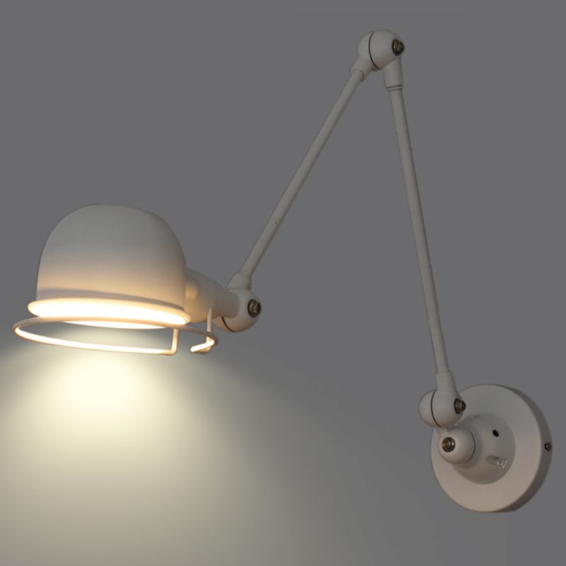 Brady Moderne LED Verstelbare Wandlamp Zwart/Wit Metaal Binnen