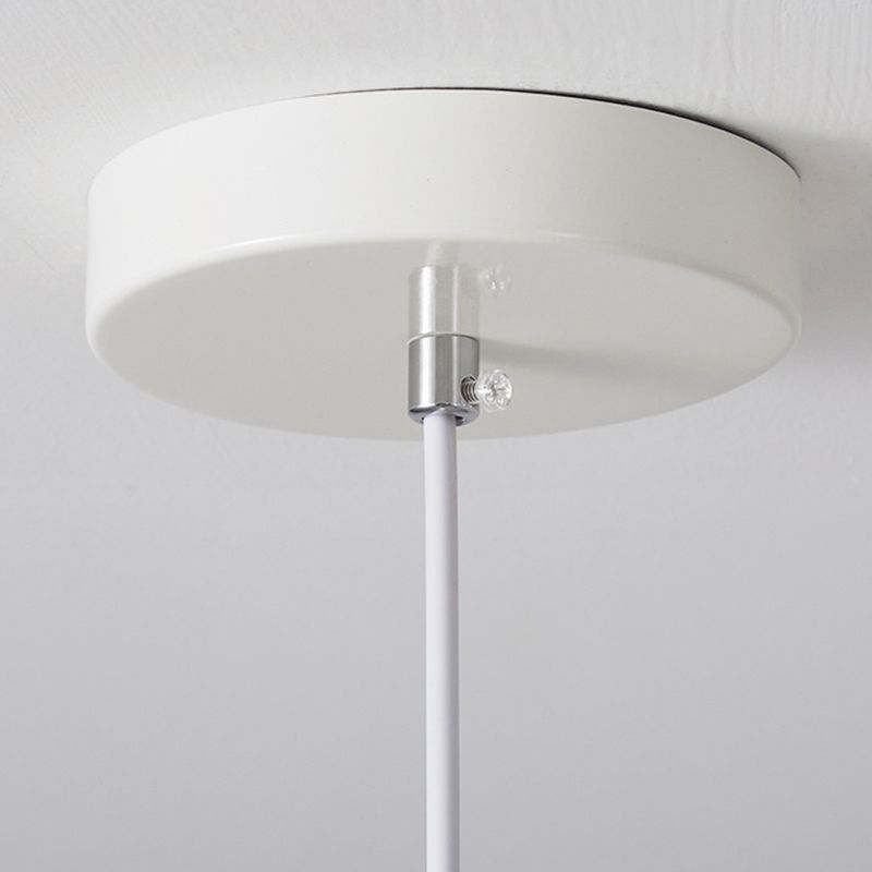 Carins Moderne Klokvormige LED Hanglamp Wit Metaal Eettafel