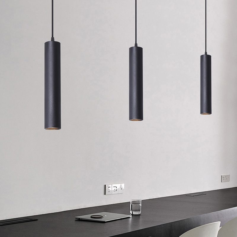 Edge Moderne Industriele LED Hanglamp Zwart Woonkamer Eettafel Metaal