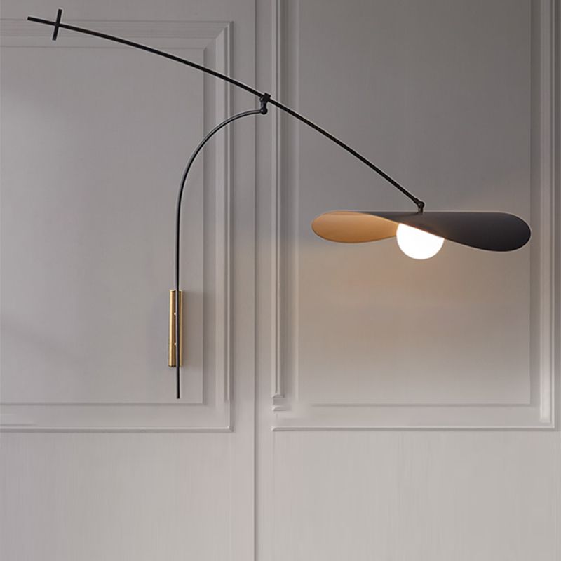 Carins Moderne LED Wandlamp Zwart/Goud Metaal/Glas Slaapkamer