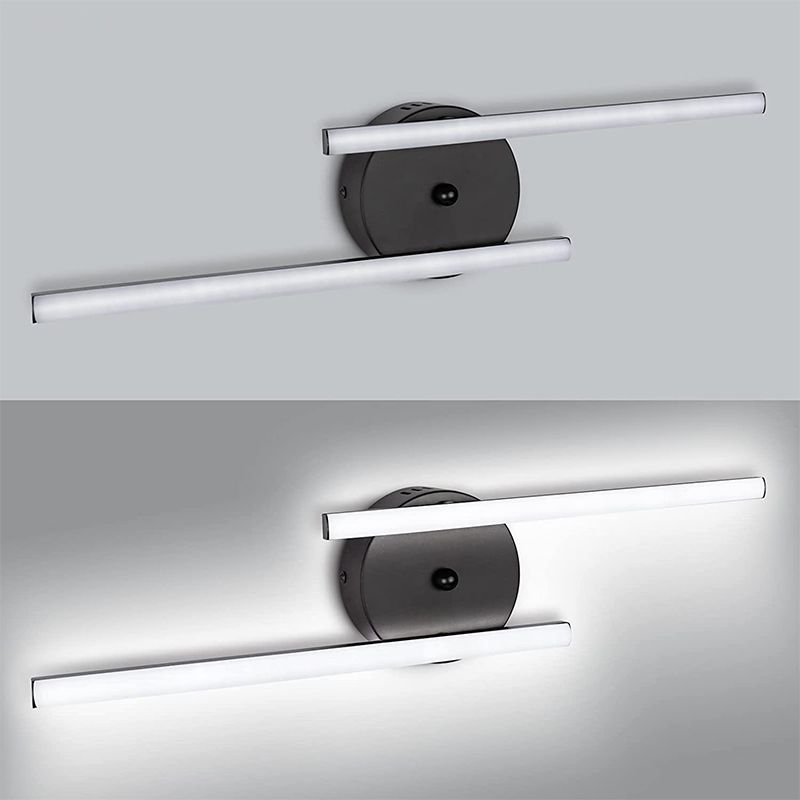 Alana Modern LED Wandlamp Zwart/Zilver Metaal/Silicagel Bad/Woon/Slaapkamer