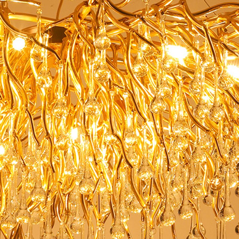 Colon Luxe Kwast Hanglamp Goud Metaal/Kristal Slaapkamer