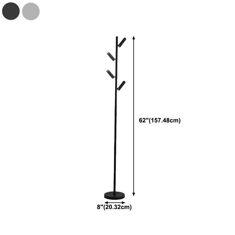 Cooley Moderne Multi Head LED Vloerlamp Metaal/Acryl Slaapkamer