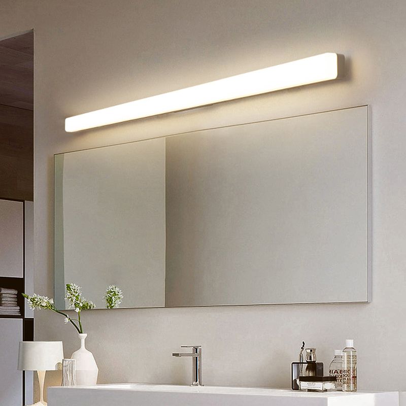 Edge Eenvoudige Llineaire LED Wandlamp Wit Acryl Badkamer