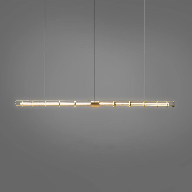 Edge Moderne Industriele LED Hanglamp Goud Woonkamer Eettafel Metaal&Glas