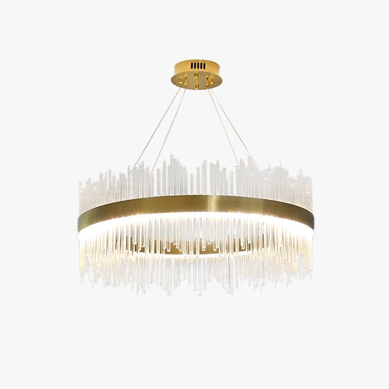 Marilyn Design Ronde LED Hanglamp Metaal/Kristal Goud Slaapkamer/Woonkamer/Eetkamer