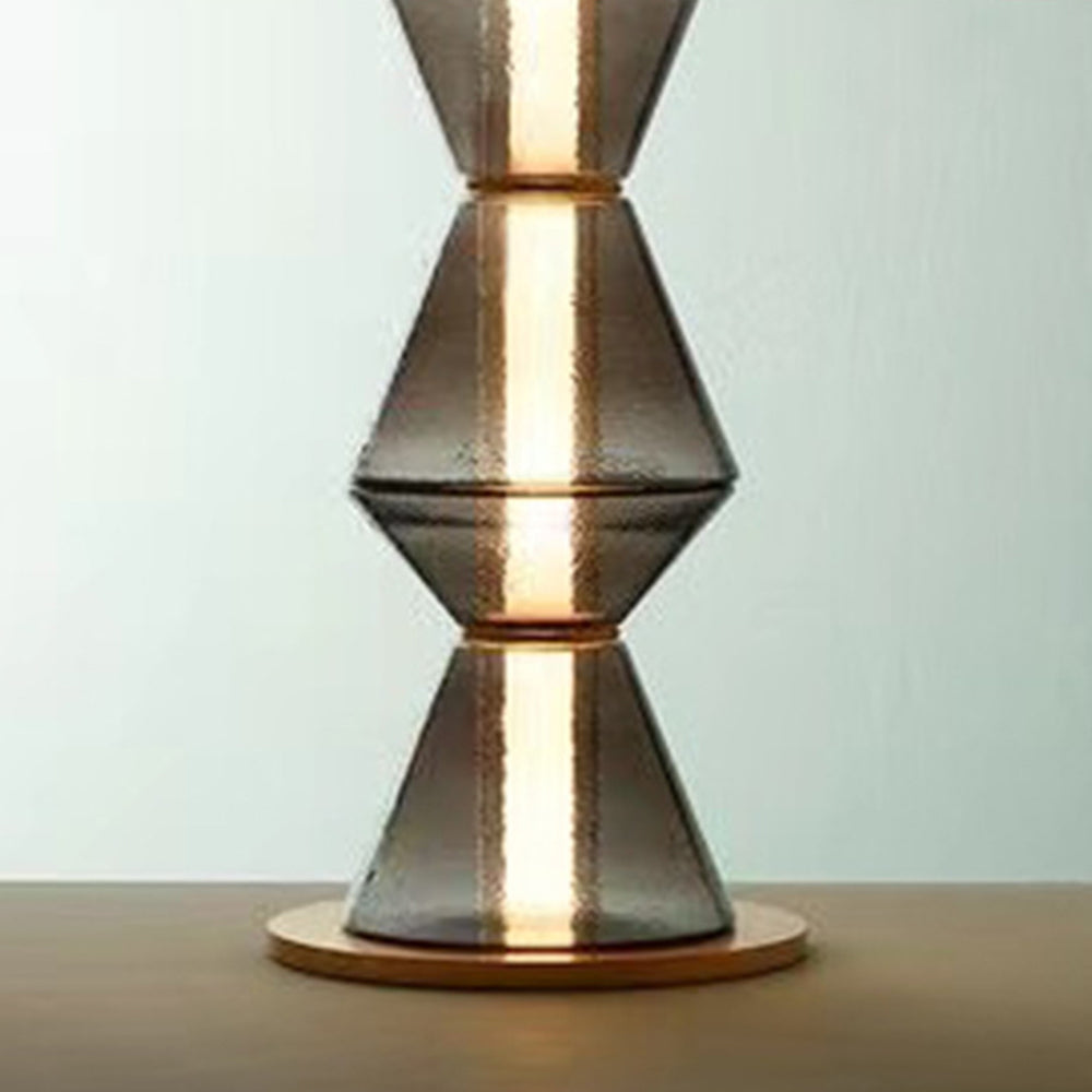 Evette Zwart Hanglamp & Vloerlamp, Glas