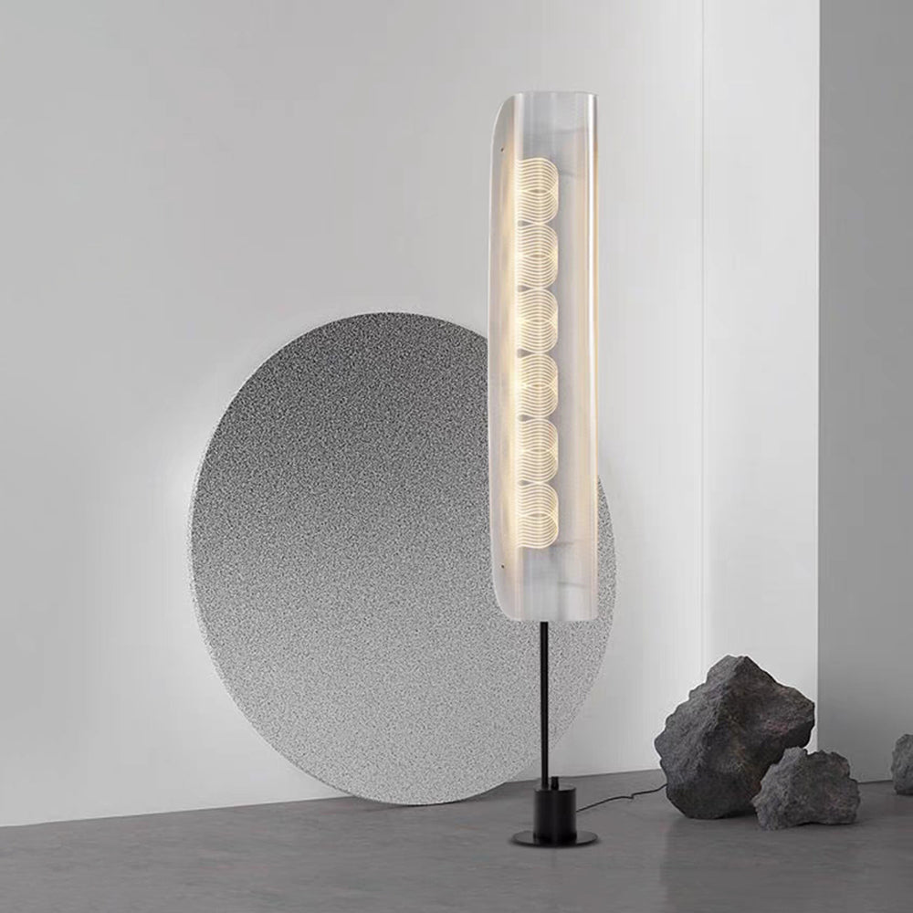 Salgado Scandinavische Minimalistische Vloerlamp Wit Metaal/Acryl Slaapkamer