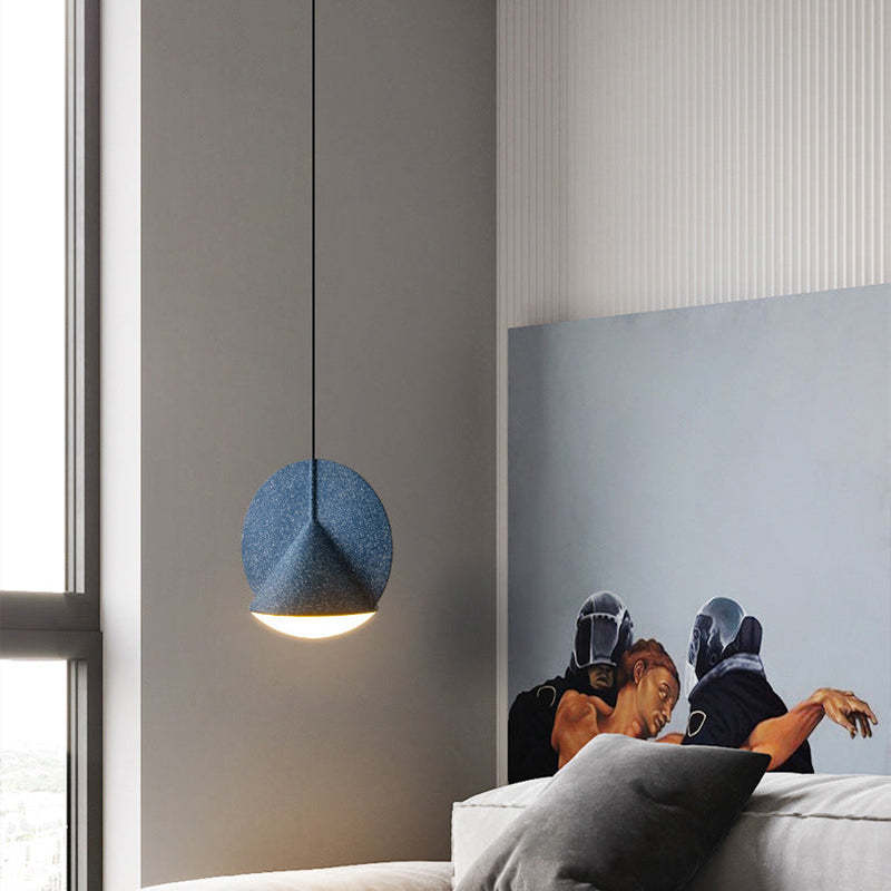 Morandi Art Design Hanglamp Grijs Blauw Geel Woonkamer Slaapkamer