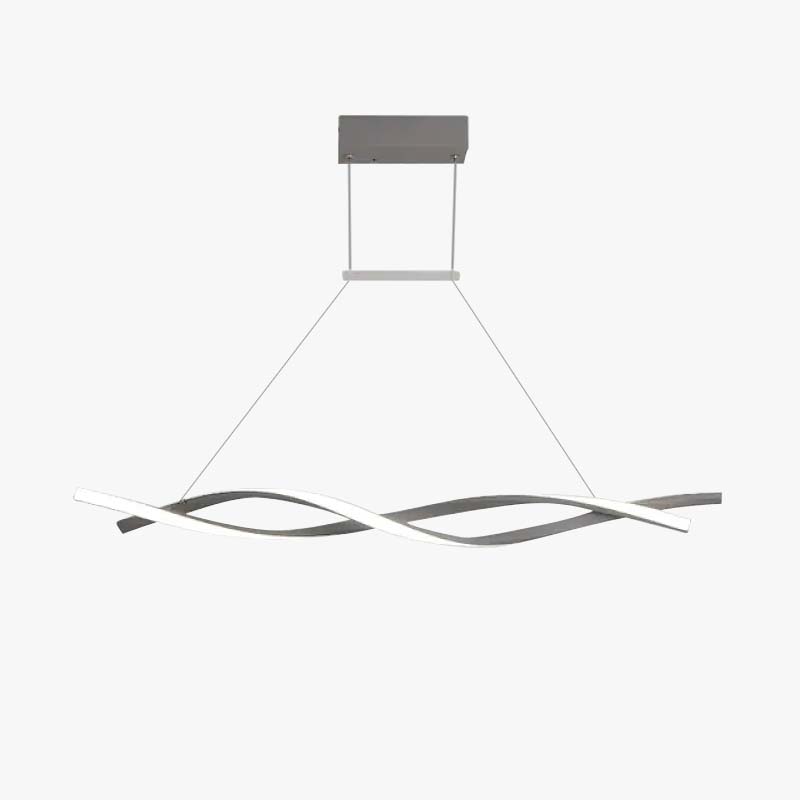 Louise Moderne  LED Hanglampen Zwart Grijs  Metaal Silica Gel Eetkamer