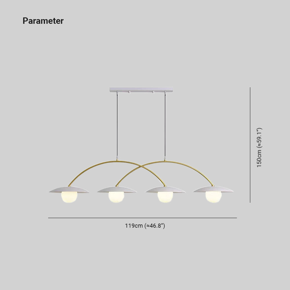 Carins Moderne LED Hanglamp Goud Metaal Eettafel/Slaapkamer