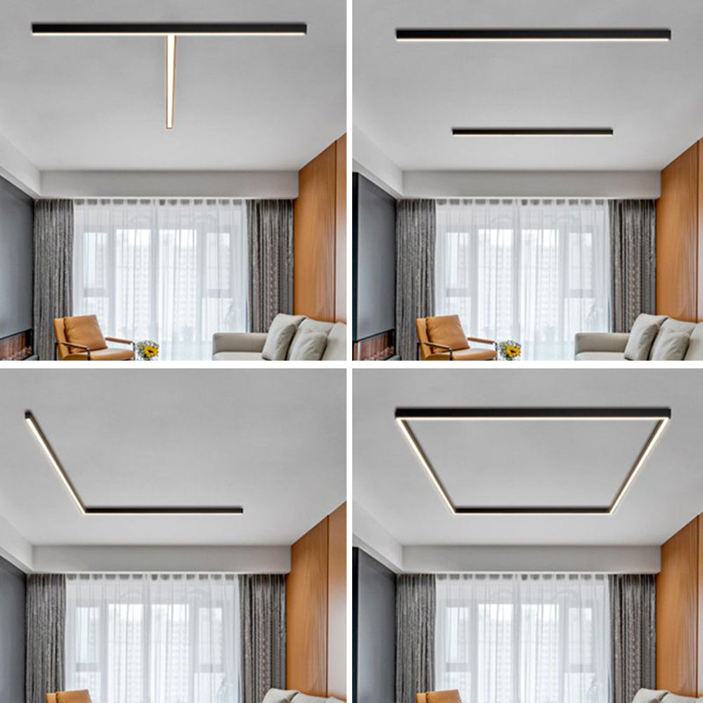 Edge Industriele Lineair LED Plafondlamp Metaal Woon/Slaapkamer