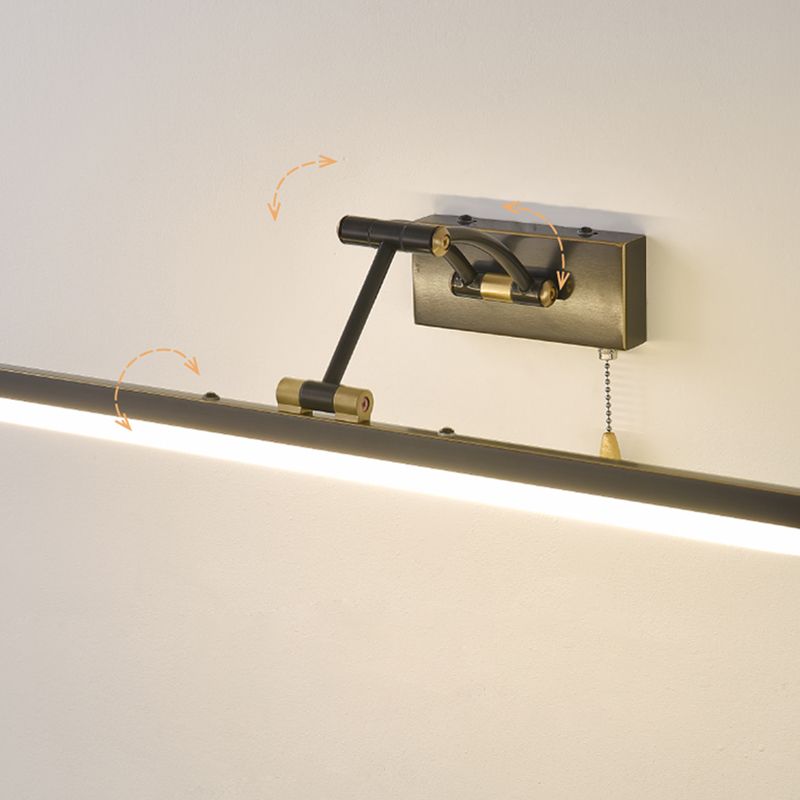 Leigh Moderne LED Wandlamp Zwart Metaal Badkamer Eetkamer