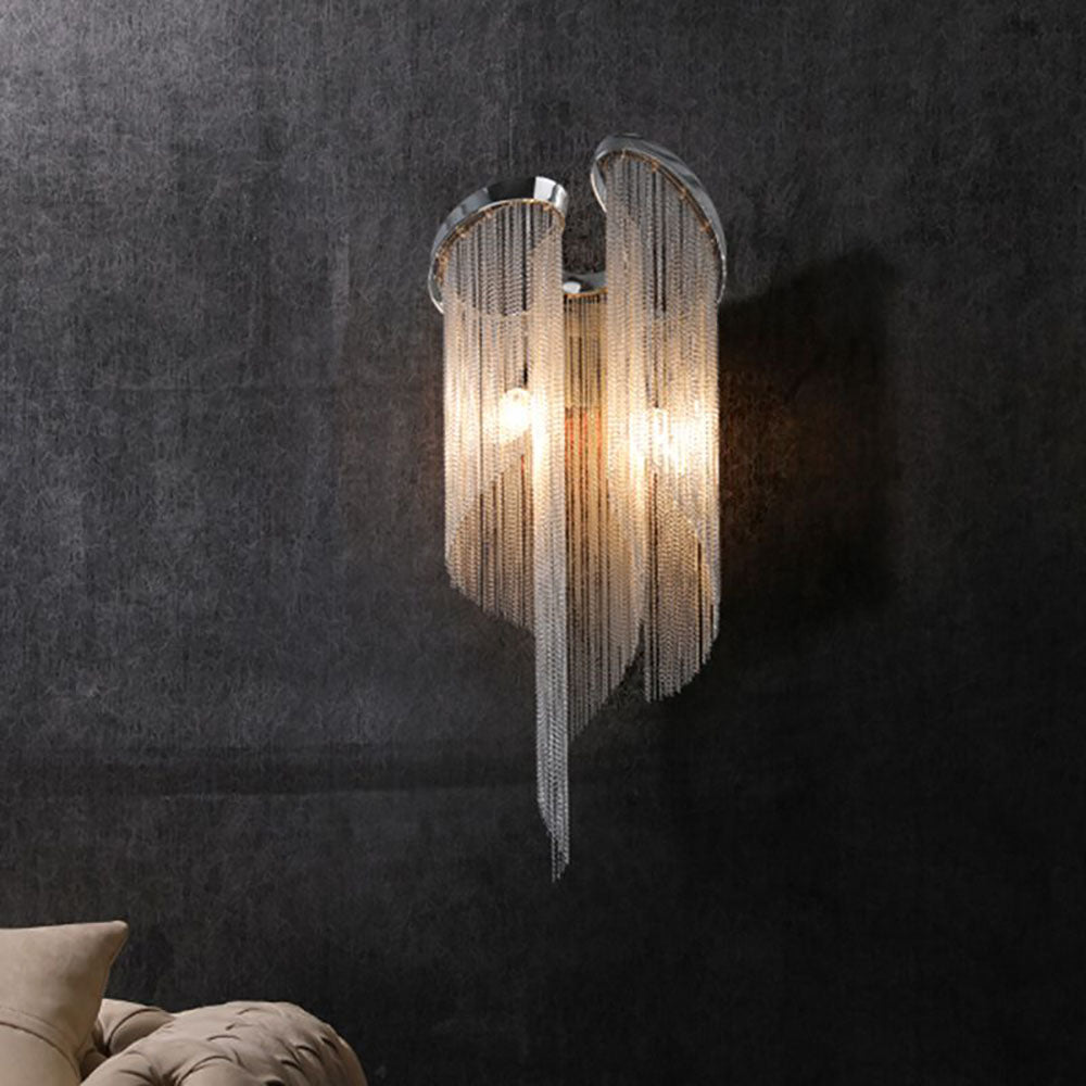 Colon Design LED Wandlamp Zilver Metaal Slaapkamer Woonkamer