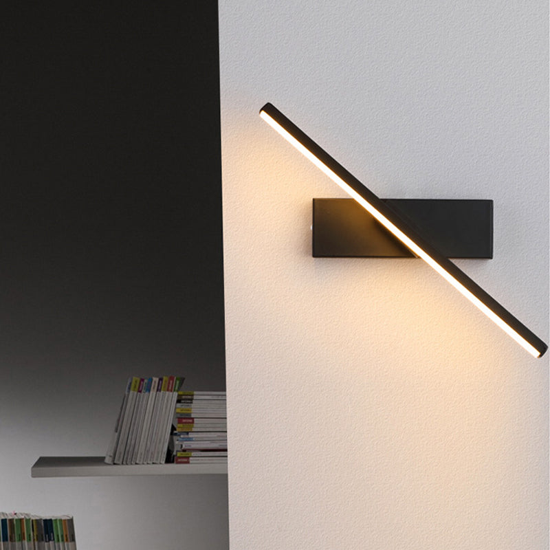 Edge Modern Industriele LED Wandlamp Zwart/Wit Metaal Silicium Woon/Slaapkamer