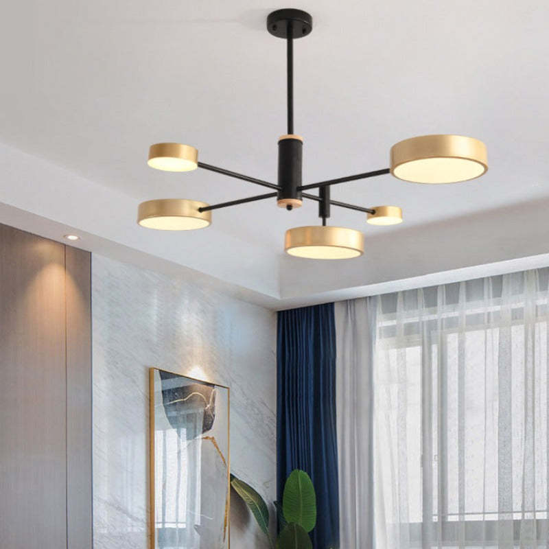 Sienna Moderne LED Hanglampen Grijs Wit Goud Metaal Slaap/Woon/Eetkamer