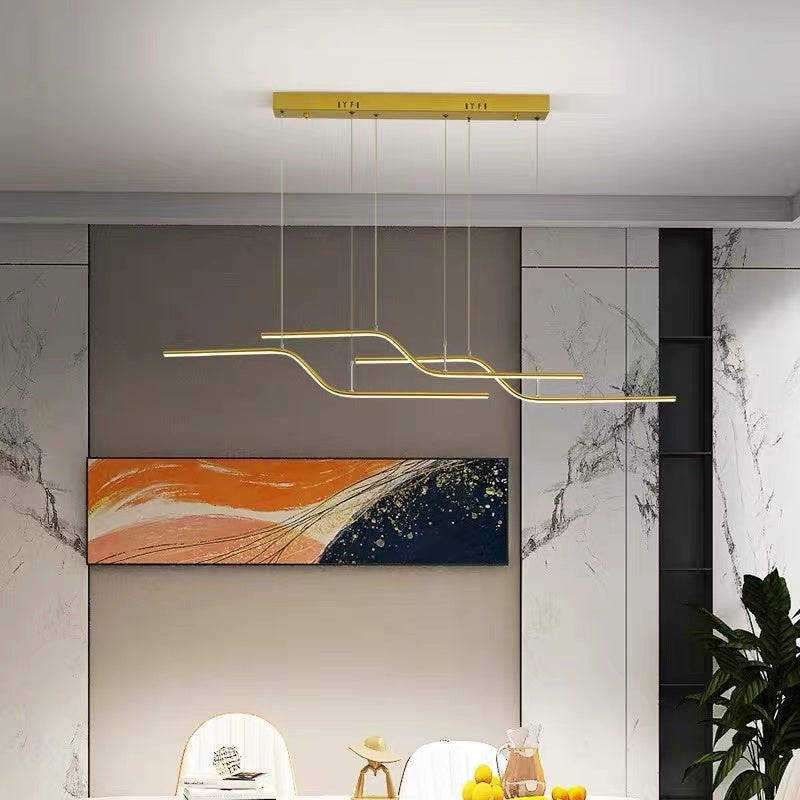 Louise Design Moderne LED Hanglampen Zwart Goud Metaal Slaapkamer