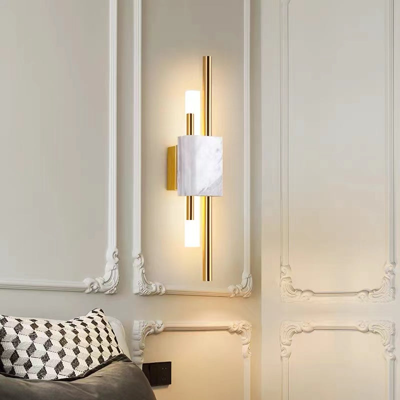 Alana Modern LED Wandlamp Wit Gouden Metaal Woonkamer Slaapkamer