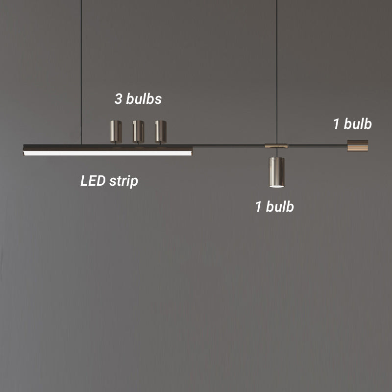 Edge Industriele LED Hanglamp  Metaal Acryl Woonkamer Eettafel