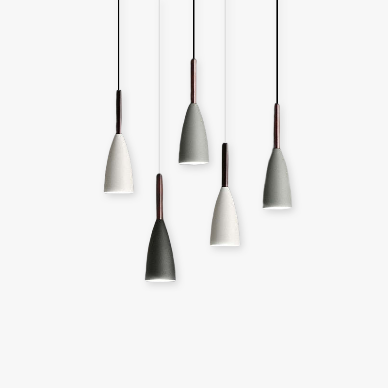 Morandi Kleine Design LED Hanglampen Zwart Wit Metaal Slaapkamer