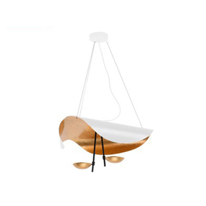 Eveline Modern Design Hanglamp 2 kleuren, Goudfolie, Dia 40/60/80CM, Woon/Eetkamer