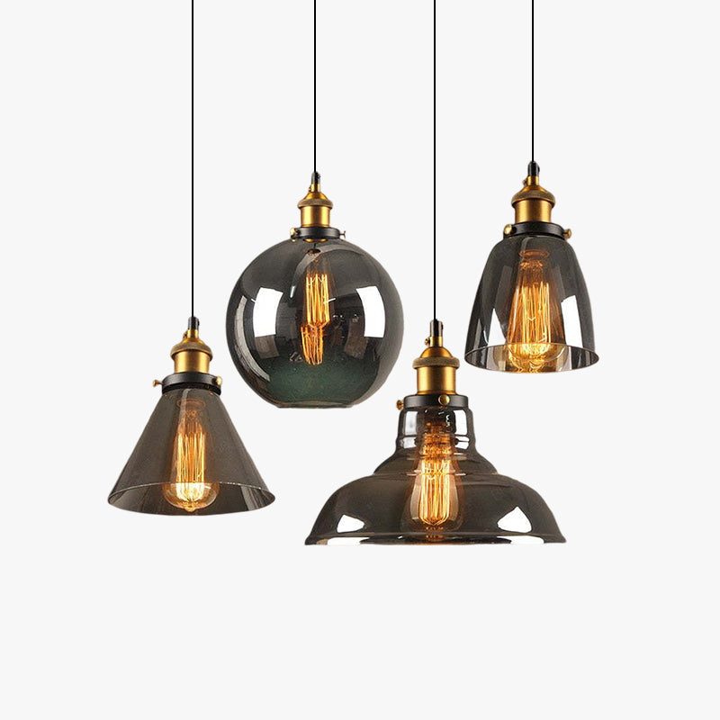 Levy Scandinavische Stijl Glas Hanglampen, 4 stijl & kleur
