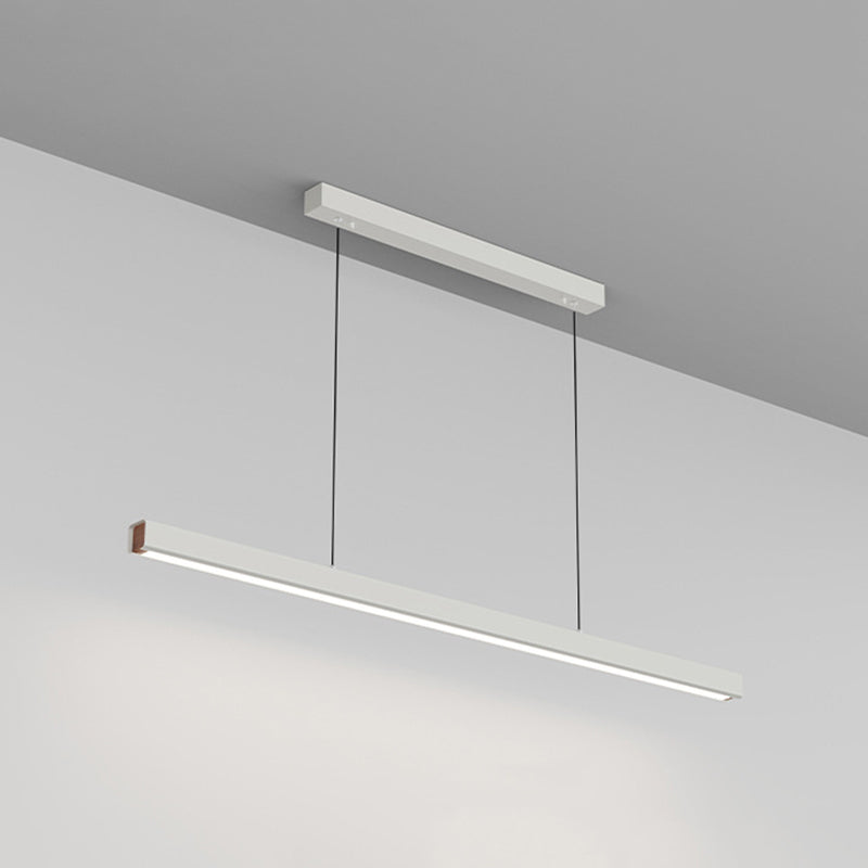 Edge Industriele LED Hanglamp Zwart Wit Metaal Hout Eetkamer