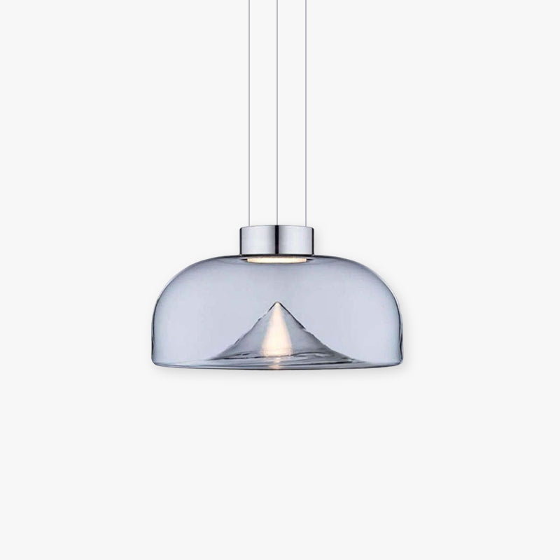 Herbert Design Berg LED Hanglamp Metaal/Glas Transparant Woon/Slaap/Kinderkamer