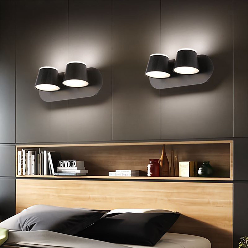 Cooley Design Kleine LED Wandlamp Wit Metaal Slaapkamer Badkamer