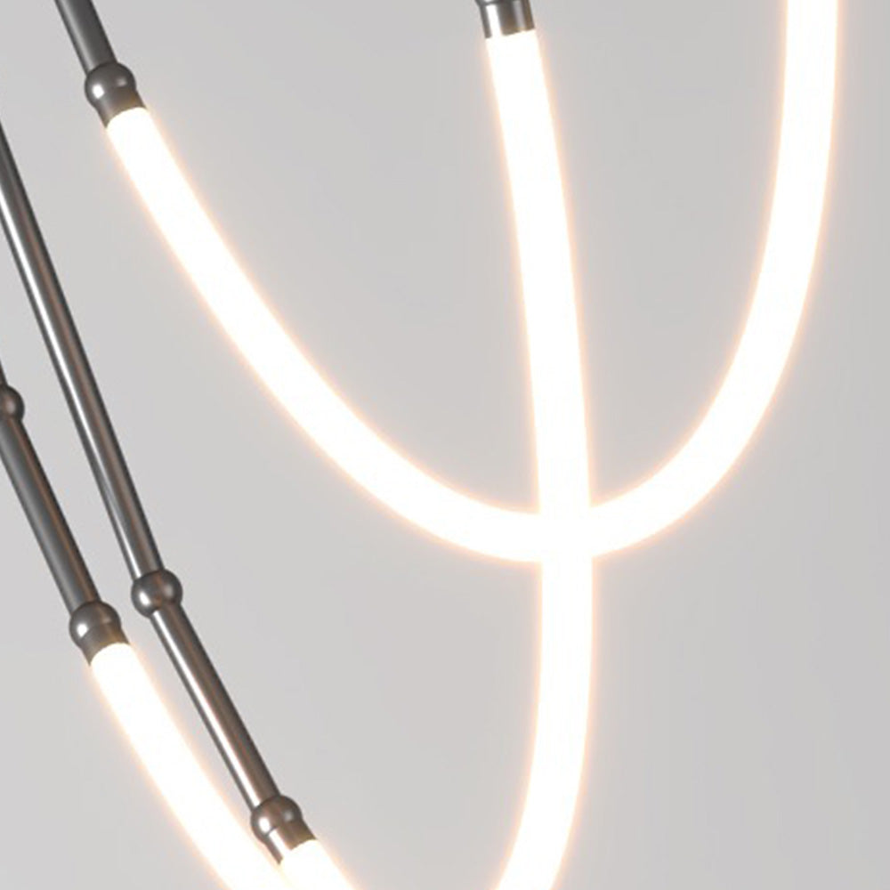 Edge Halsketting Hanglamp, Metaal & Silicone
