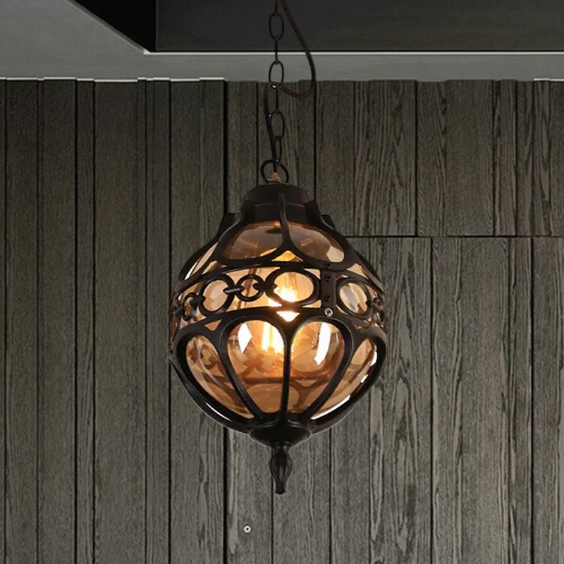 Alessio Loft Sphere Boerderij Rustieke Hanglamp Zwart/Brons Slaapk/Woonkamer