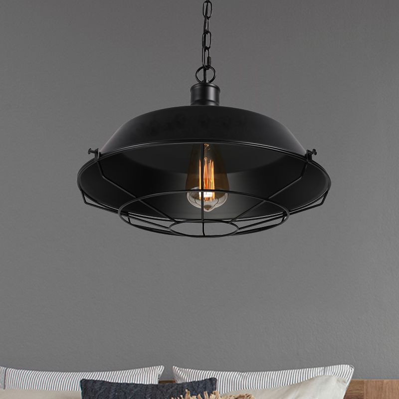 Alessio Boerderij Design Swag Barn Schuur Hanglamp Slaapkamer/Woonkamer Swart