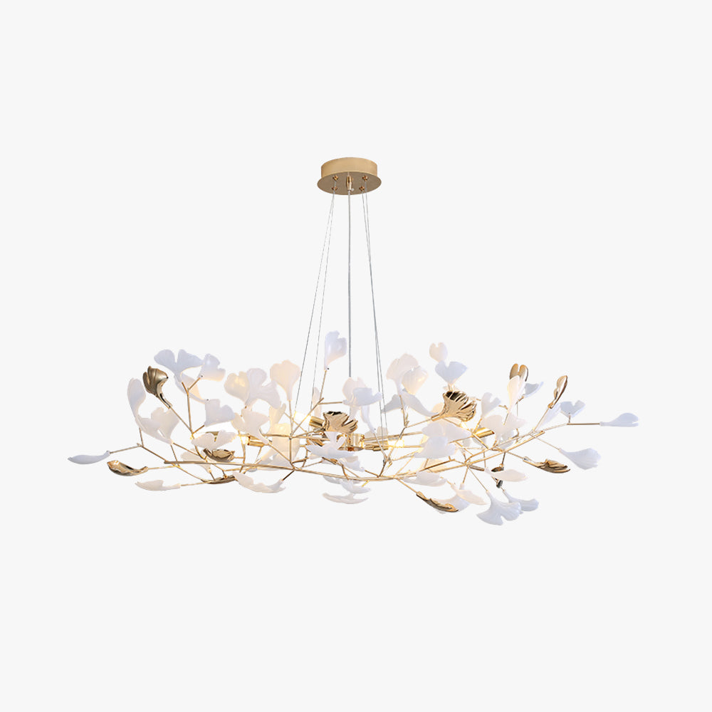 Olivia Flowerpot LED Hanglamp Wit Gouden Metaal Woonkamer Eetkamer