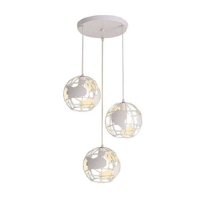 Alessio Industriele LED Hanglamp Zwart/Wit Metaal Eettafel Woonkamer