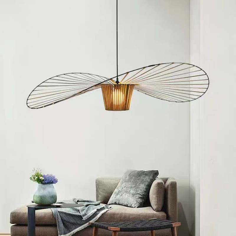 Renée Design LED Hanglamp Zwart/Bruin/Gouden/Wit Rotan Woon/Slaapkamer