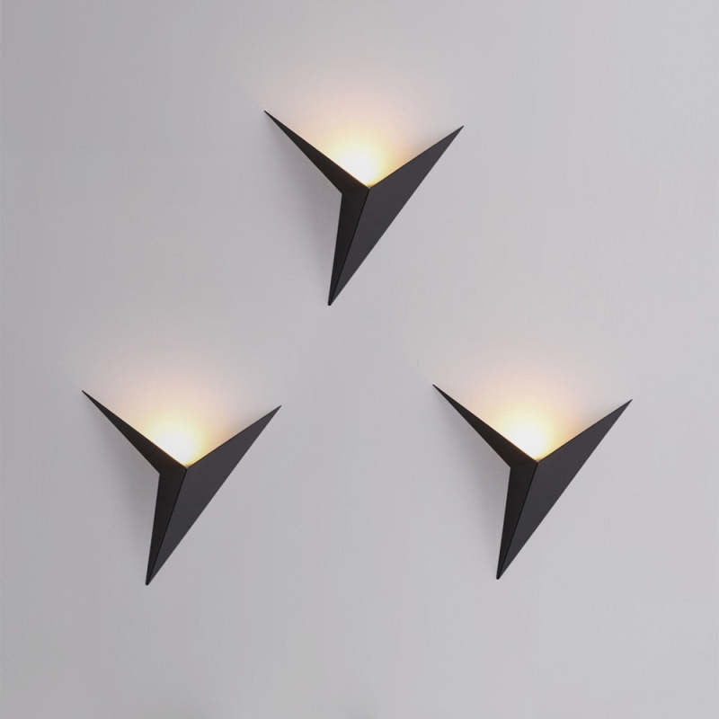 Modern Minimalistisch Driehoek LED Wandlampen Buiten