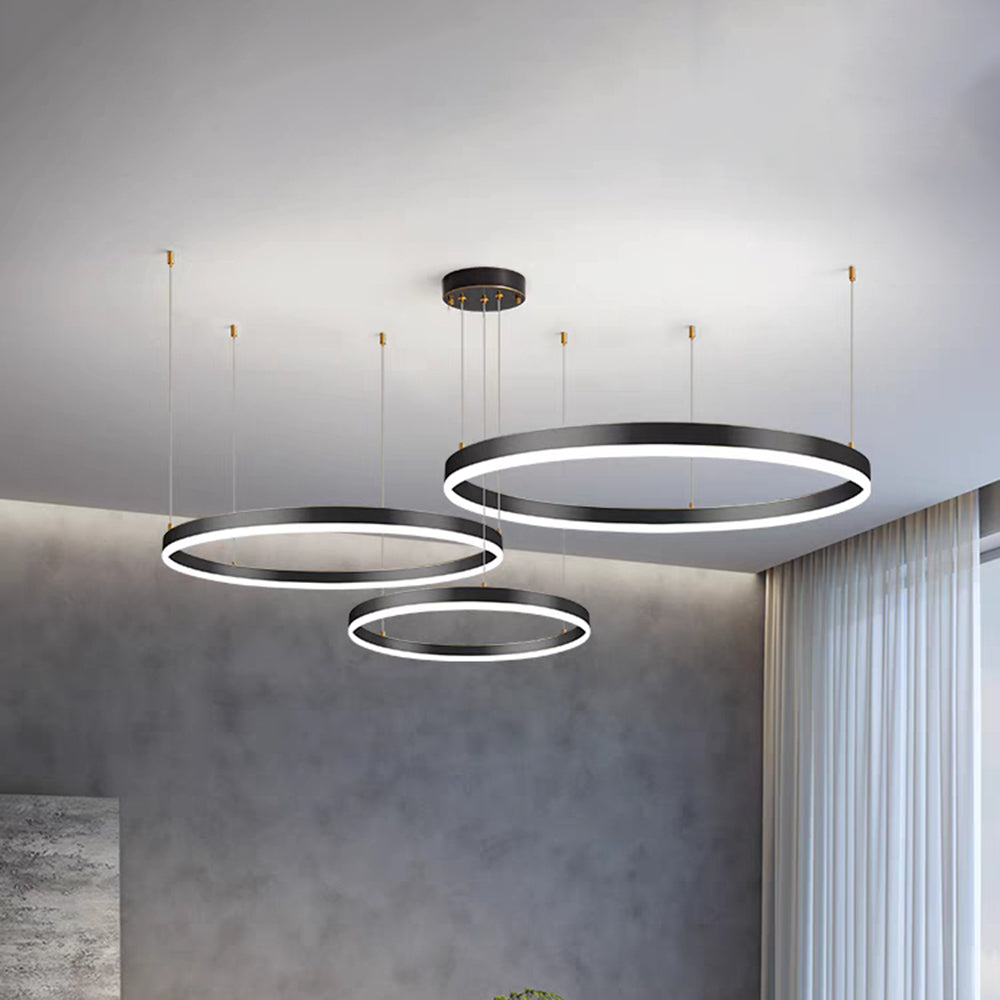 Arisha Moderne Grote  Hanglampen Wit Metaal Slaapkamer  Woonkamer Tir-Cirkel
