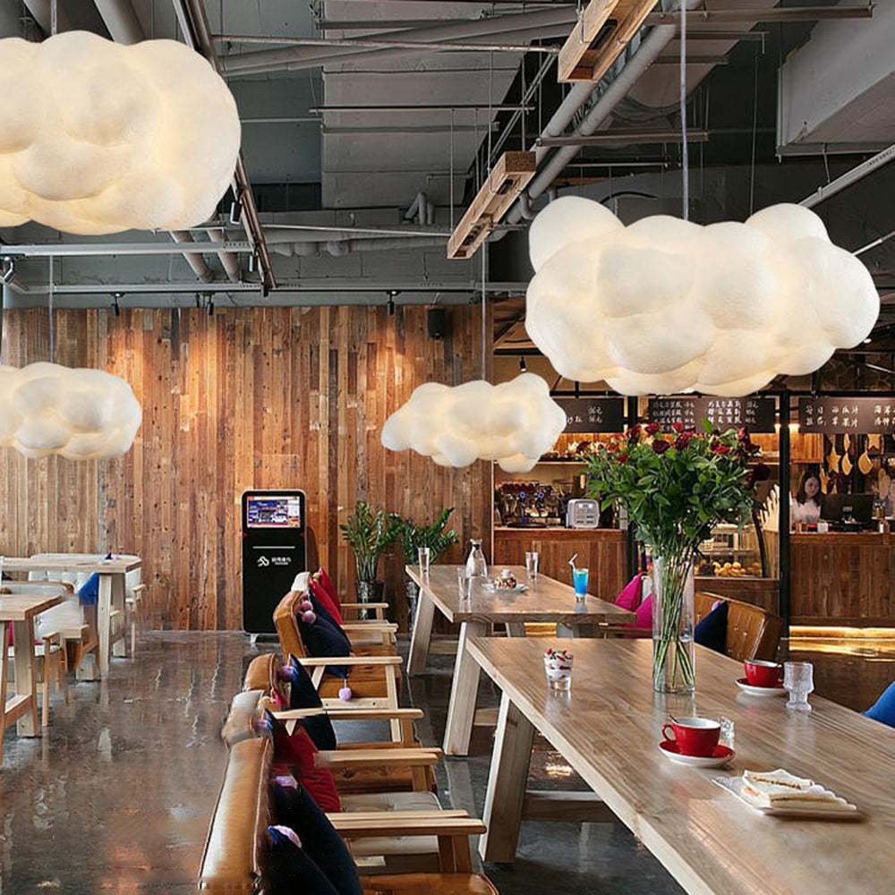 Minori Design Cloud LED Hanglamp PVC/Katoen Wit Slaap/Eet/Woonkamer