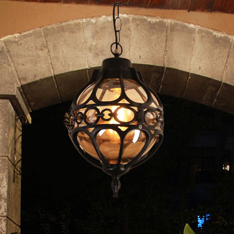 Alessio Loft Sphere Boerderij Rustieke Hanglamp Zwart/Brons Slaapk/Woonkamer