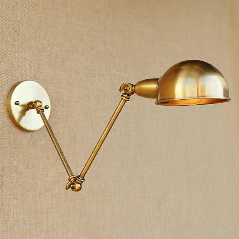 Brady Vintage Kleine LED Wandlampen Bronze Metaal Slaapkamer