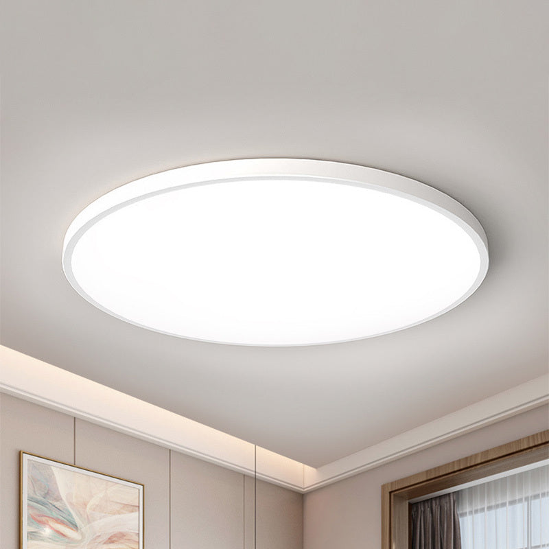 Quinn Moderne Round  LED Plafondlampen Wit Zwart Metaal Eetkamer