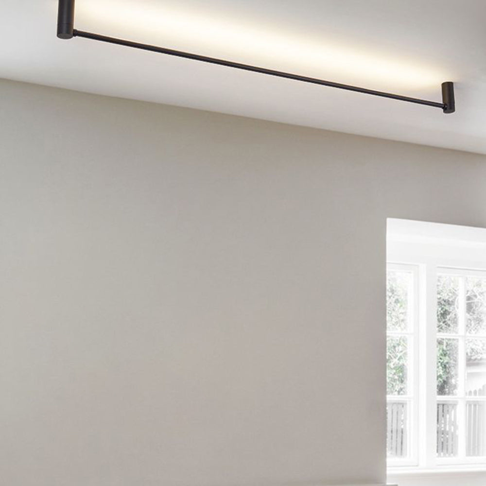 Edge Moderne Lineair LED Plafondlamp Zwart Wit Metaal Keuken