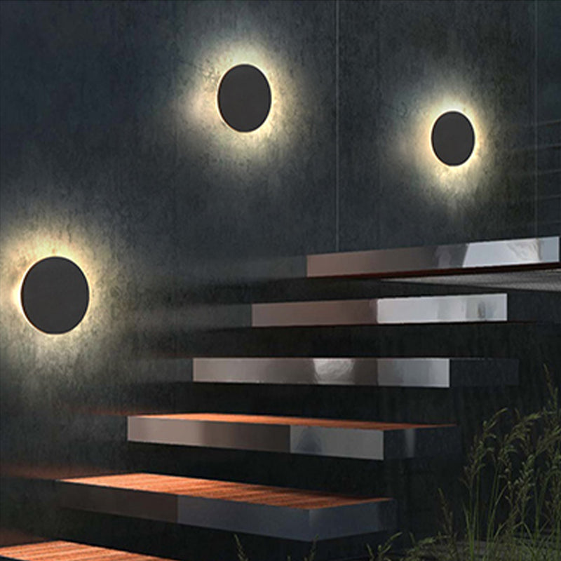Orr Modern Minimalism LED Wandlampen Zwart Metaal Tuin Hal
