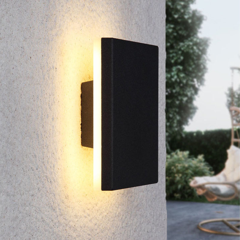 Orr Modern Minimalism LED Wandlampen Zwart Metaal Tuin Hal