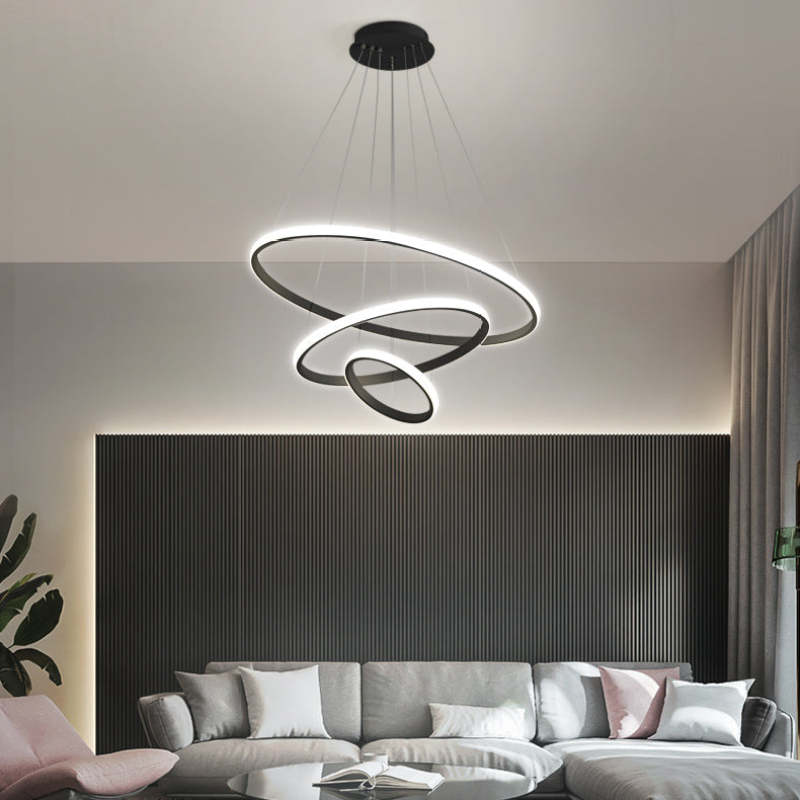 Arisha Moderne LED Hanglampen Wit Buitenste Verlicht 2/3/4 Ringen