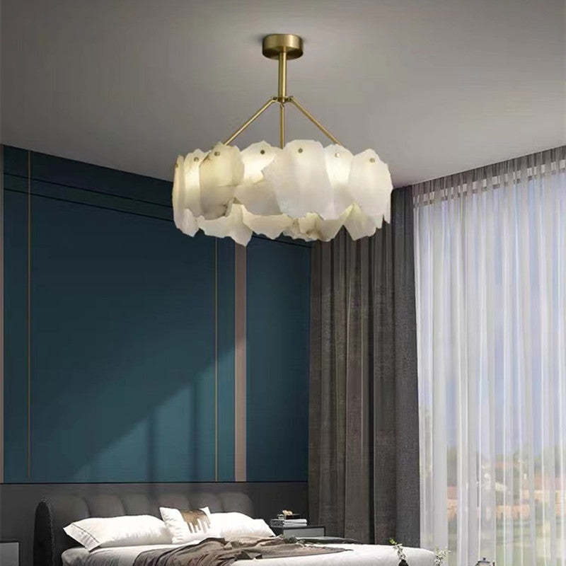 Marilyn Design LED Hanglamp Metaal/Marmer Goud/Wit Slaapkamer/Eetkamer/Woonkamer